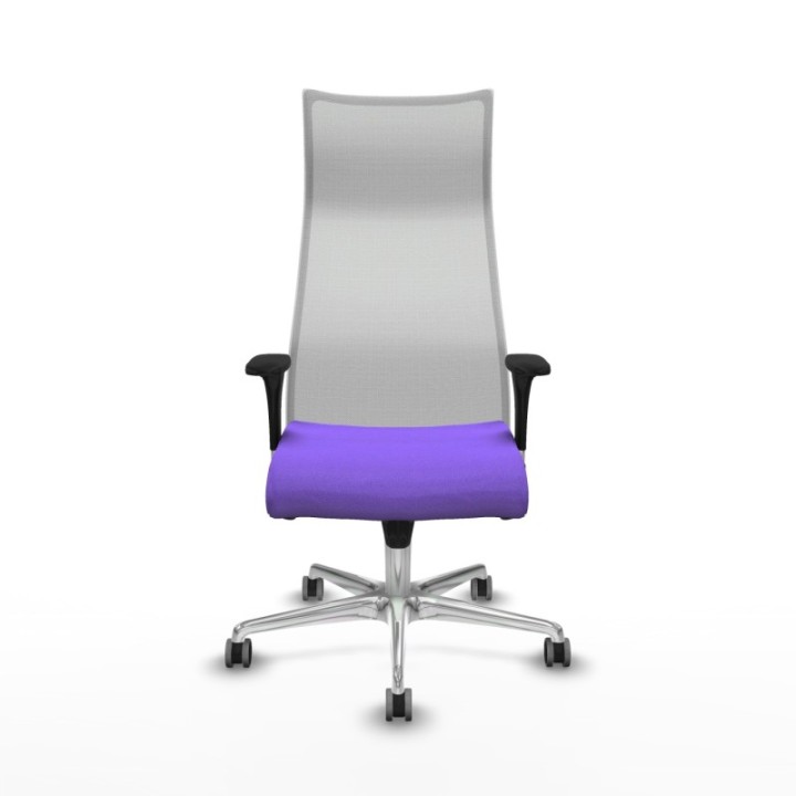 Albacete malla sincro malla blanca bali lila brazos 1D base aluminio ruedas 65mm engomadas