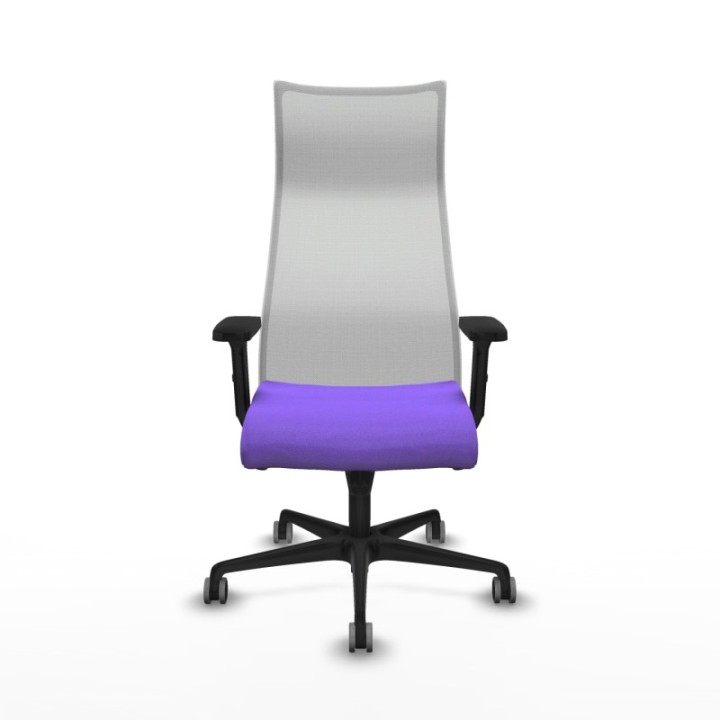 Albacete malla sincro malla blanca bali lila brazos 2D base nailon ruedas 65mm engomadas