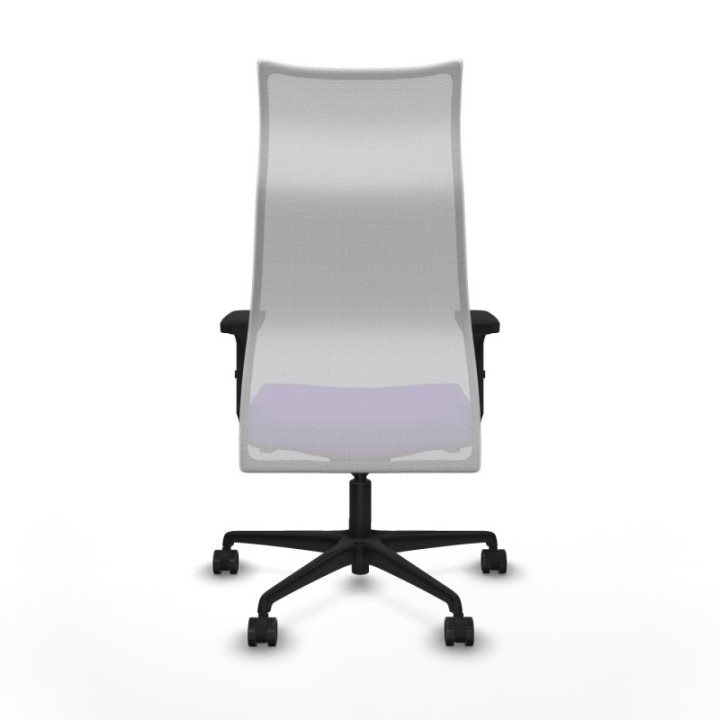 Albacete malla sincro malla blanca bali lila brazos 2D base nailon ruedas 65 mm nailon