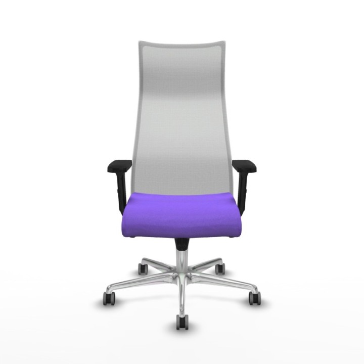 Albacete malla sincro malla blanca bali lila brazos 2D base aluminio ruedas 65mm engomadas