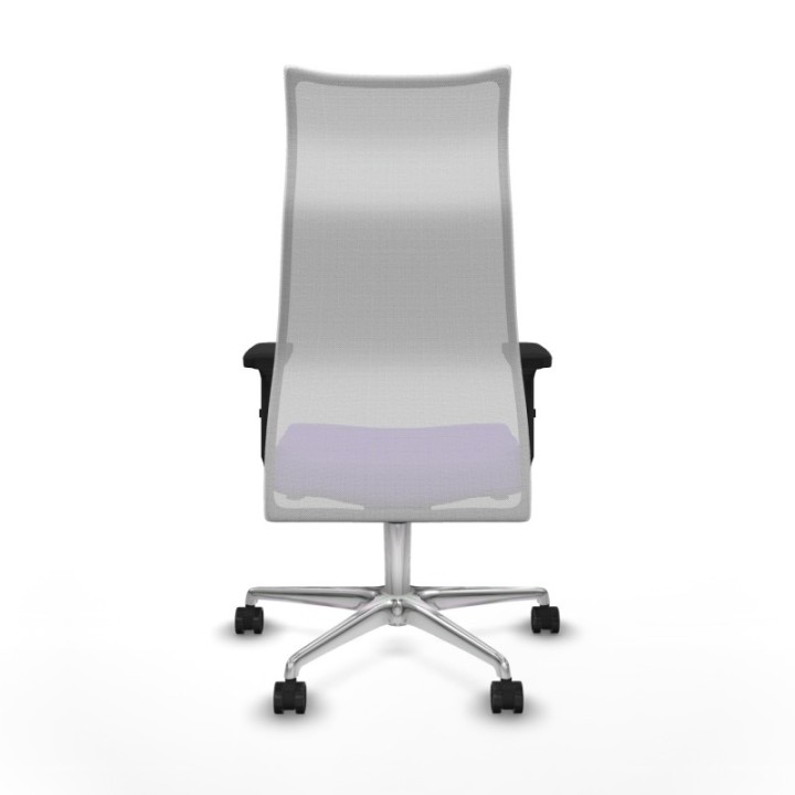 Albacete malla sincro malla blanca bali lila brazos 2D base aluminio ruedas 65 mm nailon