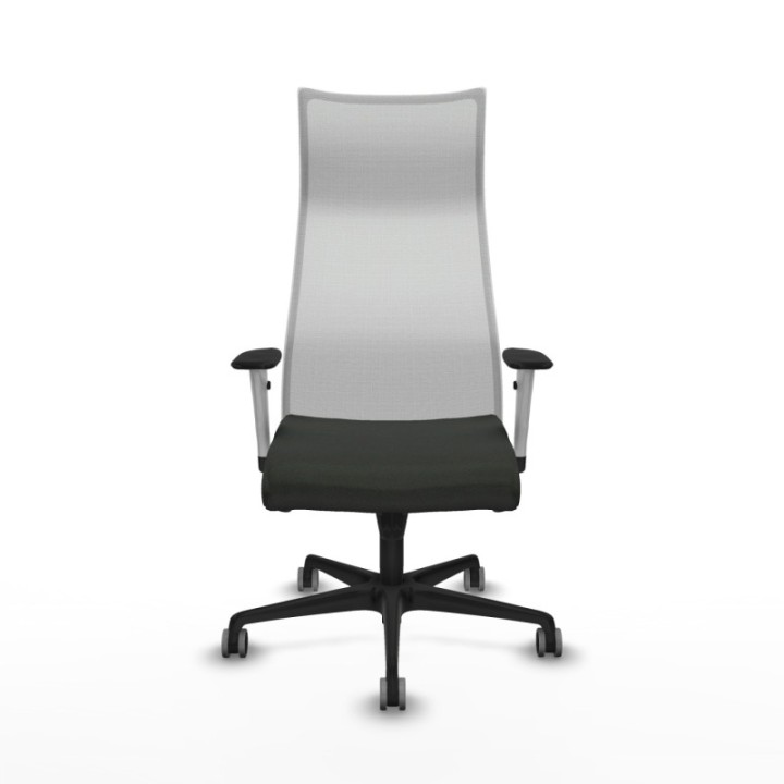 Albacete malla sincro malla blanca bali negro brazos blancos base nailon ruedas 65mm engomadas