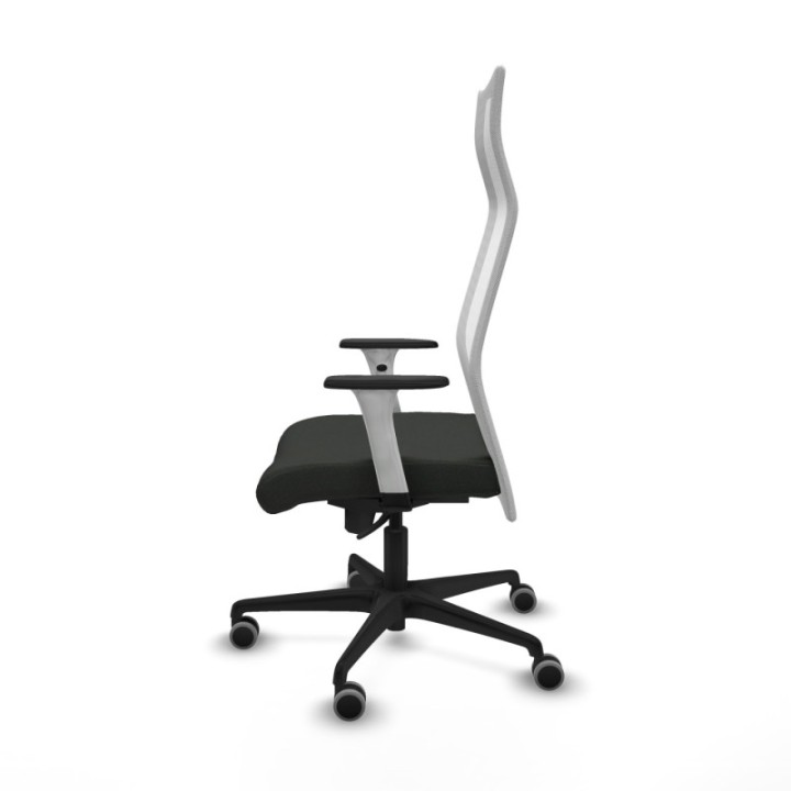 Albacete malla sincro malla blanca bali negro brazos blancos base nailon ruedas 65mm engomadas