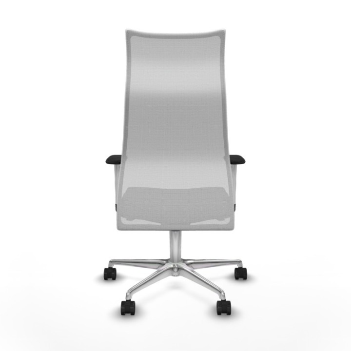 Albacete malla sincro malla blanca bali negro brazos blancos base aluminio ruedas 65 mm nailon