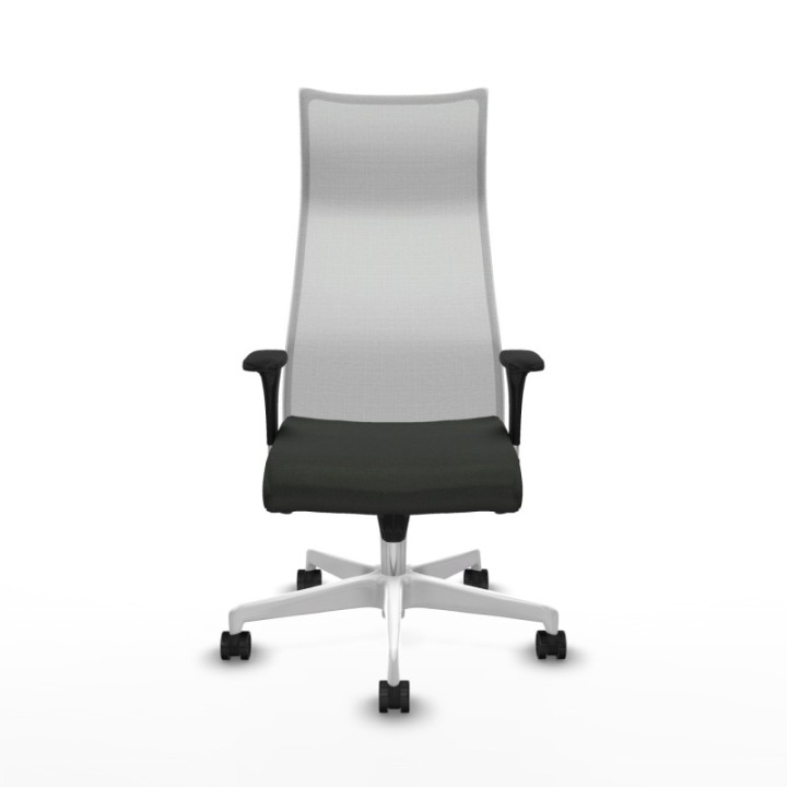 Albacete malla sincro malla blanca bali negro brazos 1D base blanca ruedas 65 mm nailon