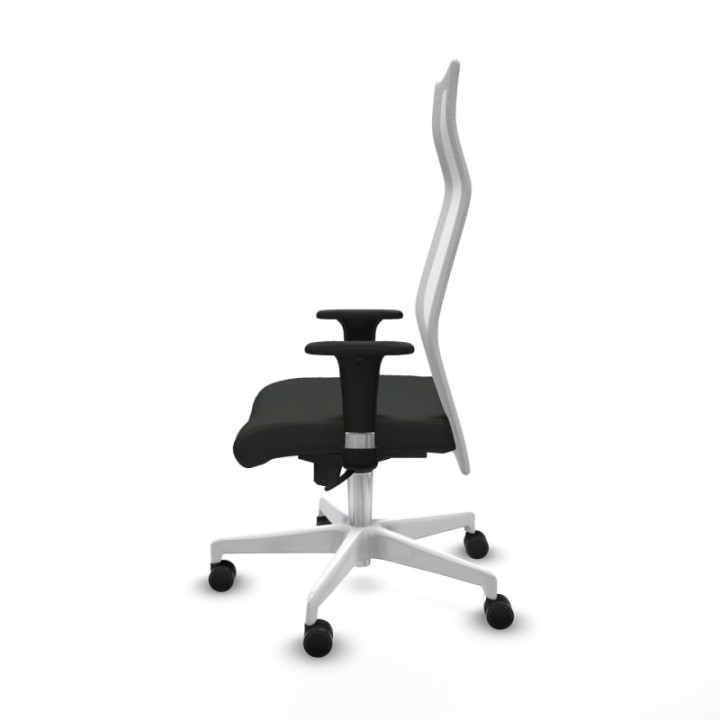 Albacete malla sincro malla blanca bali negro brazos 1D base blanca ruedas 65 mm nailon