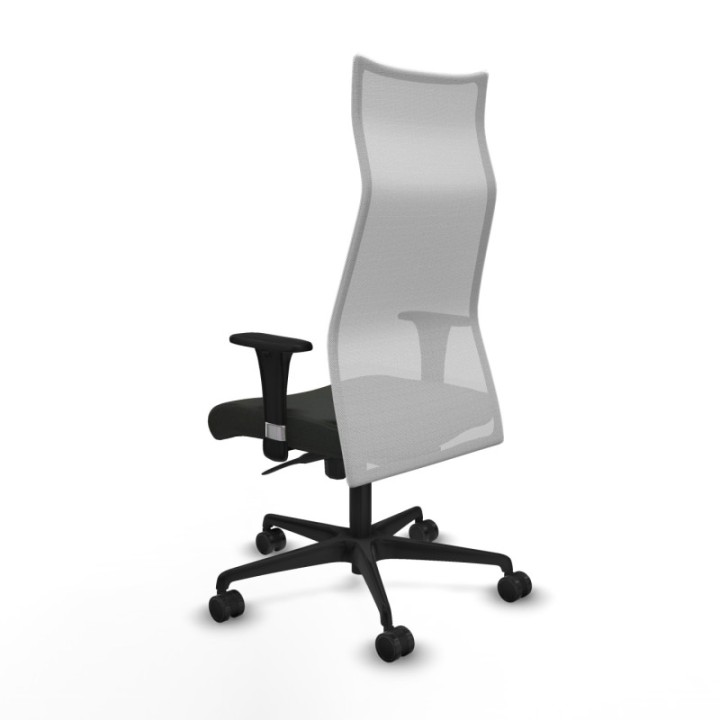 Albacete malla sincro malla blanca bali negro brazos 1D base nailon ruedas 65 mm nailon