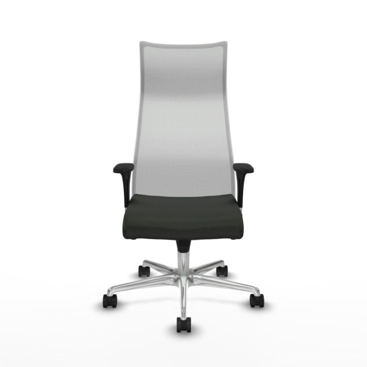 Albacete malla sincro malla blanca bali negro brazos 1D base aluminio ruedas 65 mm nailon