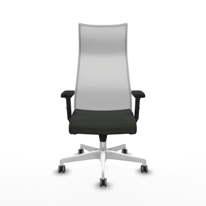 Albacete malla sincro malla blanca bali negro brazos 2D base blanca ruedas 65mm engomadas