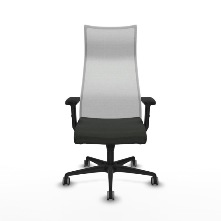 Albacete malla sincro malla blanca bali negro brazos 2D base nailon ruedas 65mm engomadas