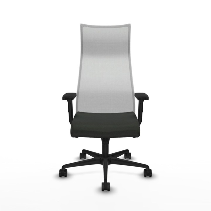 Albacete malla sincro malla blanca bali negro brazos 2D base nailon ruedas 65 mm nailon