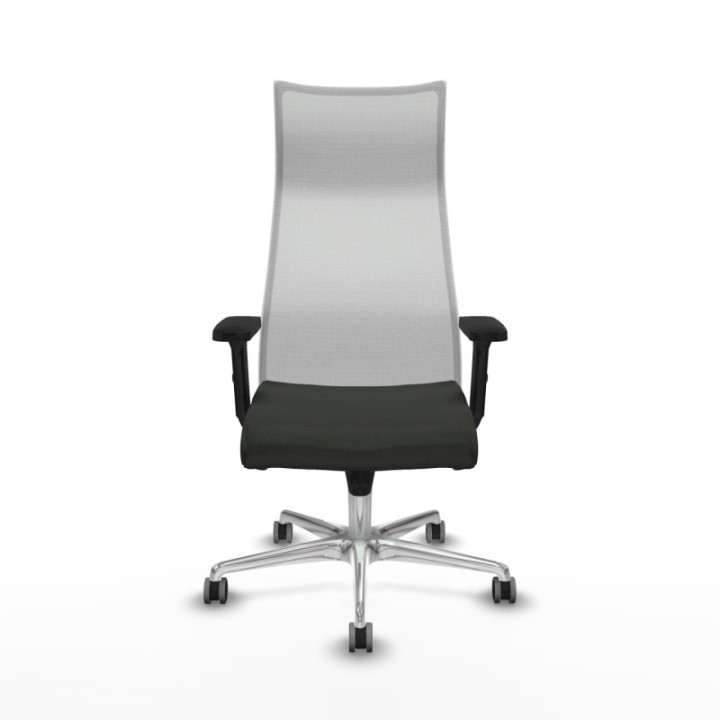 Albacete malla sincro malla blanca bali negro brazos 2D base aluminio ruedas 65mm engomadas