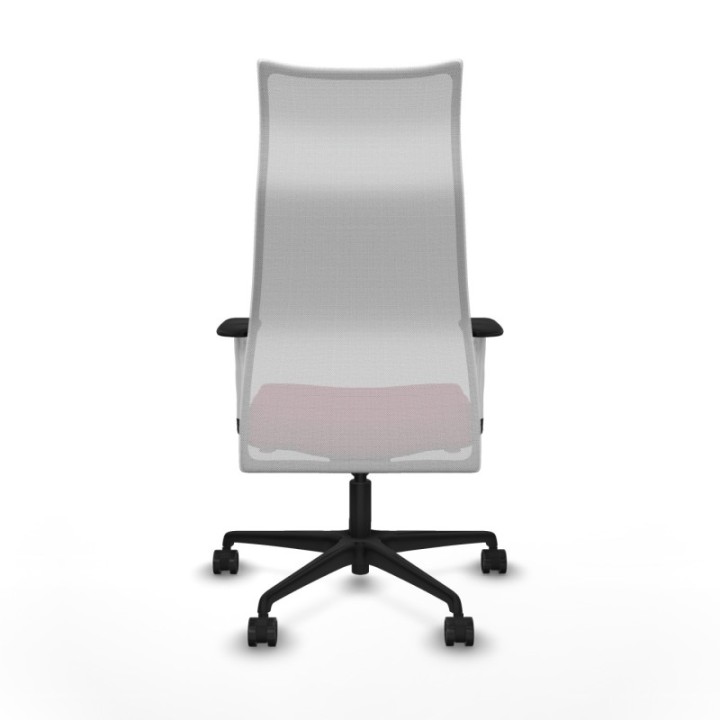 Albacete malla sincro malla blanca bali granate brazos blancos base nailon ruedas 65 mm nailon