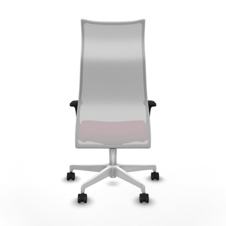 Albacete malla sincro malla blanca bali granate brazos 1D base blanca ruedas 65 mm nailon