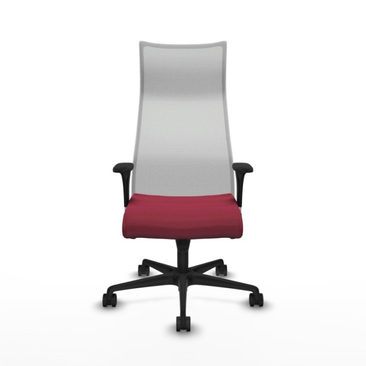 Albacete malla sincro malla blanca bali granate brazos 1D base nailon ruedas 65 mm nailon