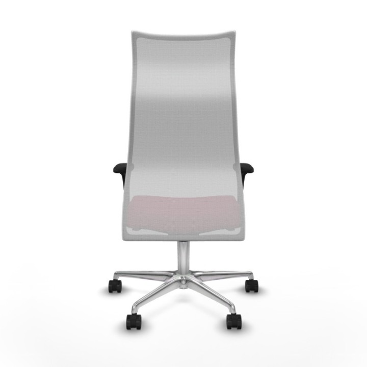 Albacete malla sincro malla blanca bali granate brazos 1D base aluminio ruedas 65 mm nailon