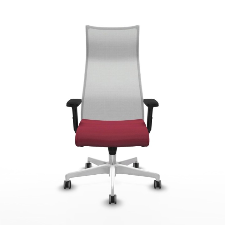 Albacete malla sincro malla blanca bali granate brazos 2D base blanca ruedas 65mm engomadas