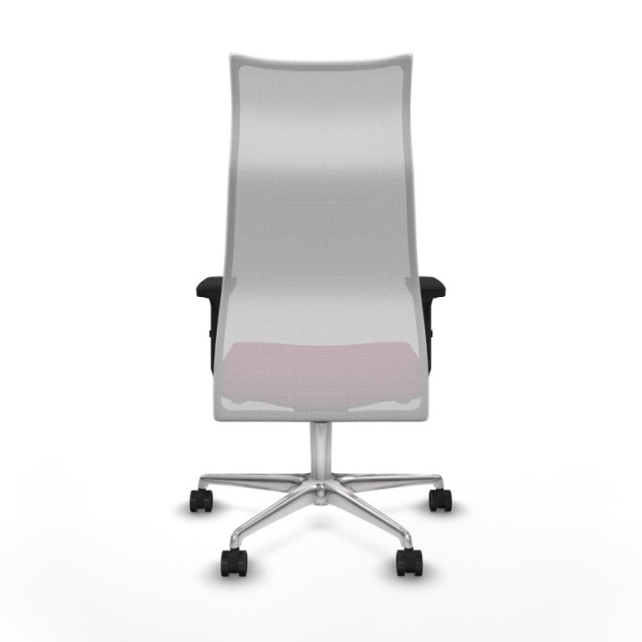 Albacete malla sincro malla blanca bali granate brazos 2D base aluminio ruedas 65 mm nailon