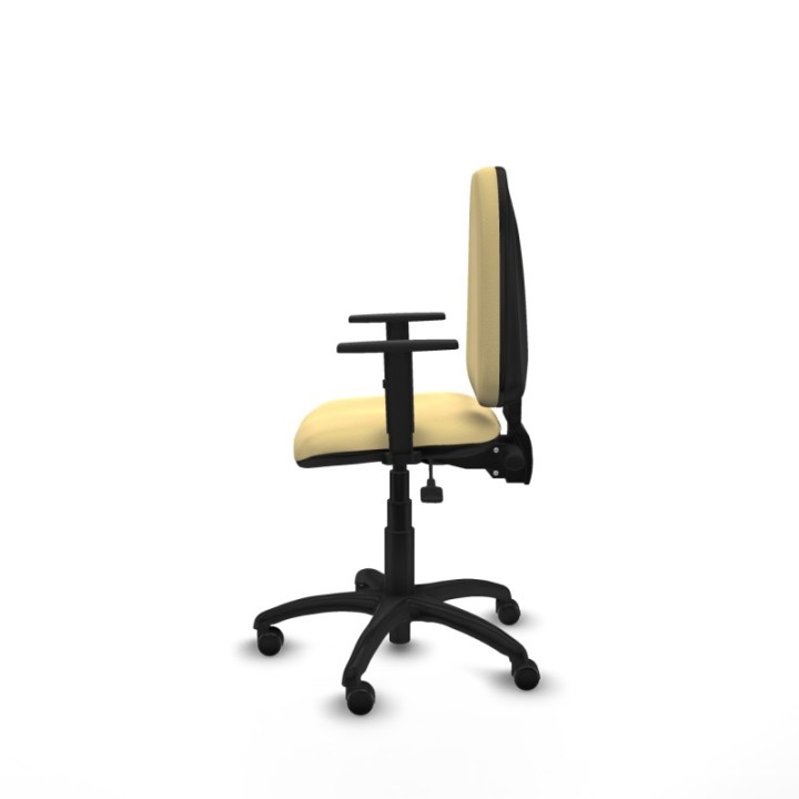 Aýna AS similpiel crema brazos 1D base poliamida ruedas engomadas 50mm