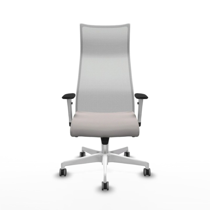 Albacete malla sincro malla blanca similpiel blanco brazos blancos base blanca ruedas 65mm engomadas