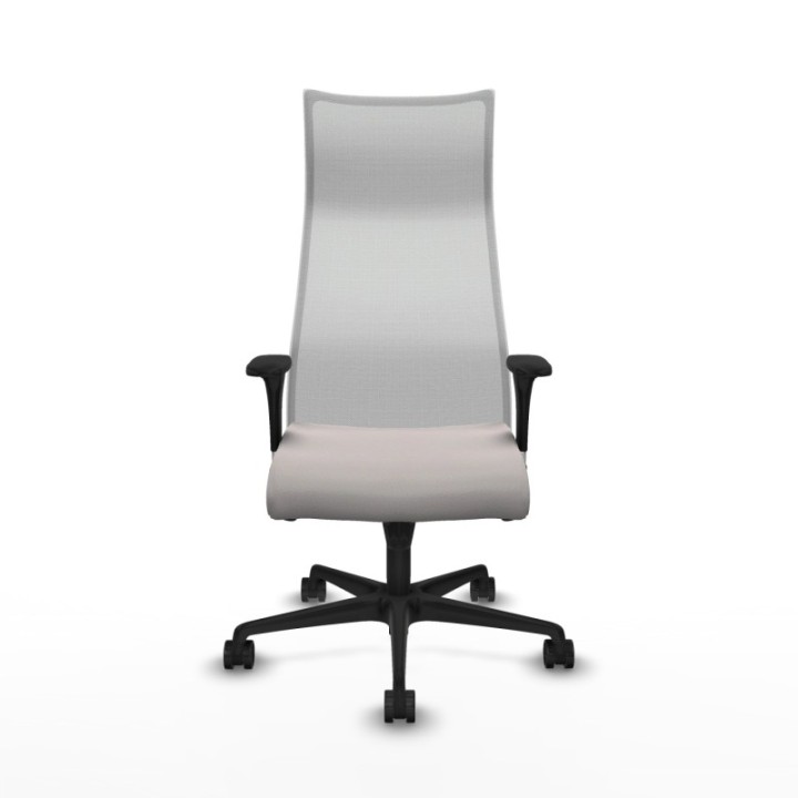 Albacete malla sincro malla blanca similpiel blanco brazos 1D base nailon ruedas 65 mm nailon