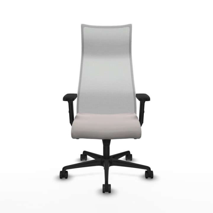 Albacete malla sincro malla blanca similpiel blanco brazos 2D base nailon ruedas 65 mm nailon