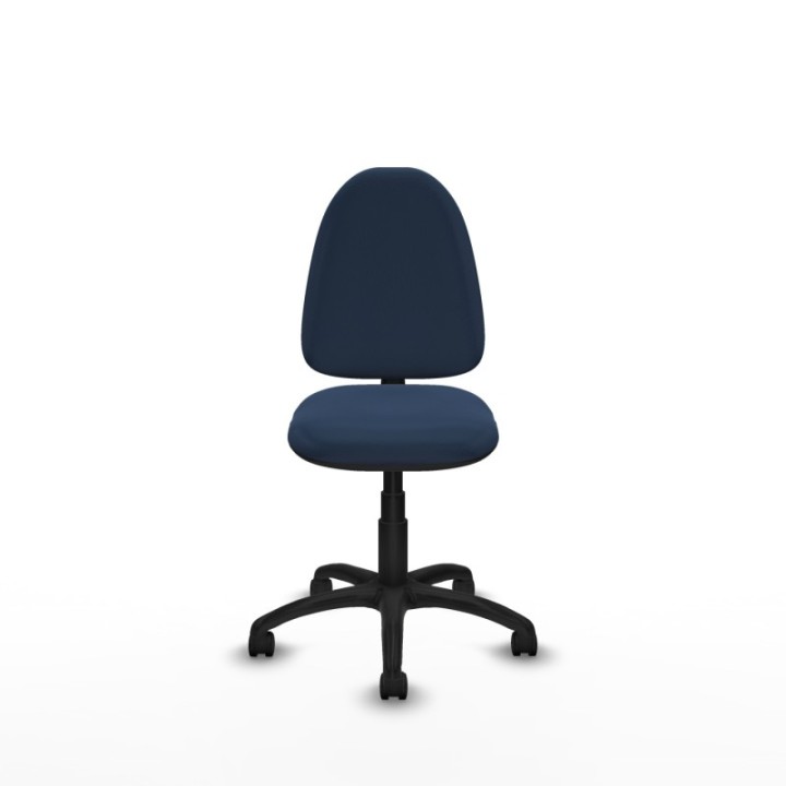 Aýna CP similpiel azul marino sin brazos base poliamida ruedas nailon 50mm