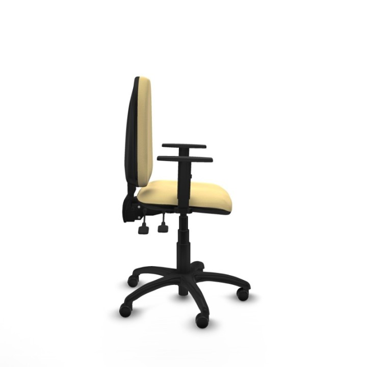 Aýna AS similpiel crema brazos 1D base poliamida ruedas engomadas 50mm