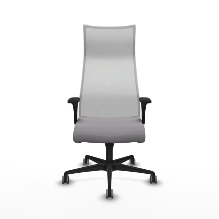 Albacete malla sincro malla blanca similpiel gris brazos 1D base nailon ruedas 65mm engomadas