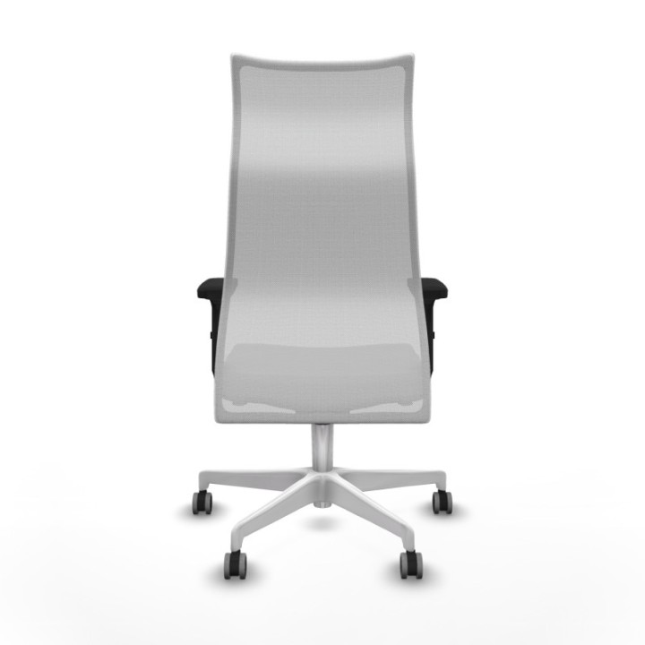 Albacete malla sincro malla blanca similpiel gris brazos 2D base blanca ruedas 65mm engomadas