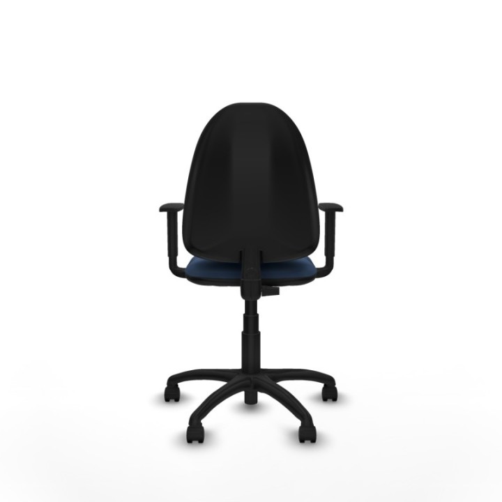 Aýna CP similpiel azul marino brazos 1D base poliamida ruedas nailon 50mm