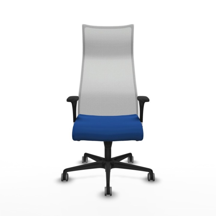 Albacete malla sincro malla blanca similpiel azul brazos 1D base nailon ruedas 65mm engomadas