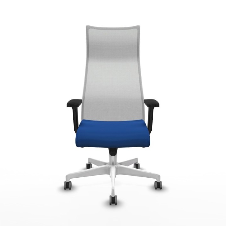 Albacete malla sincro malla blanca similpiel azul brazos 2D base blanca ruedas 65mm engomadas