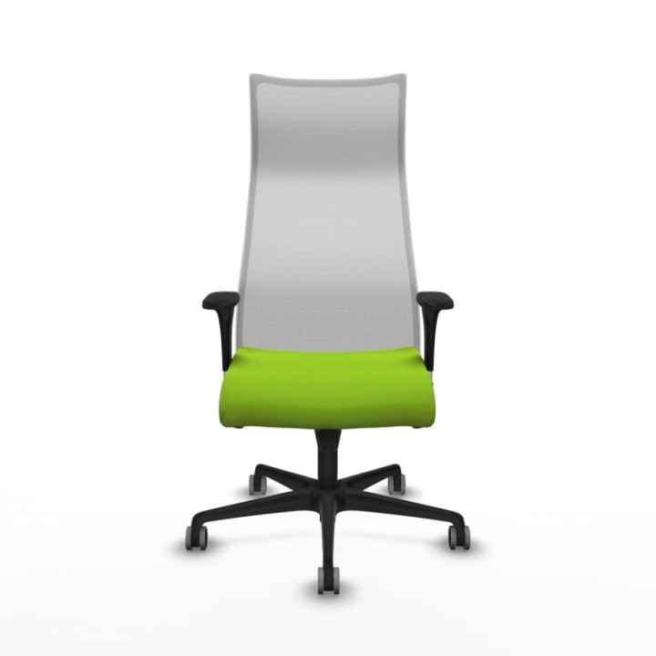 Albacete malla sincro malla blanca similpiel pistacho brazos 1D base nailon ruedas 65mm engomadas