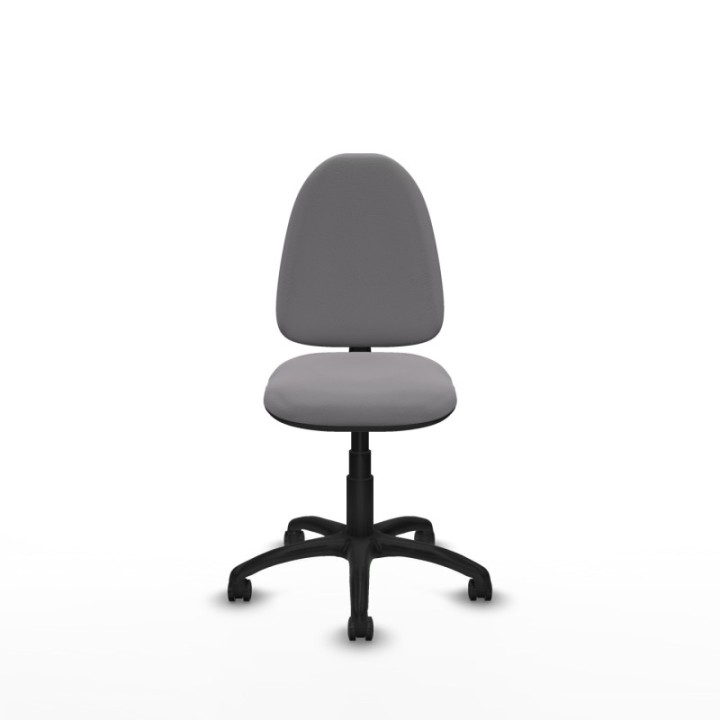 Aýna CP similpiel gris sin brazos base poliamida ruedas engomadas 50mm