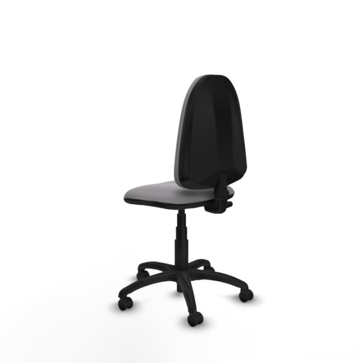 Aýna CP similpiel gris sin brazos base poliamida ruedas engomadas 50mm