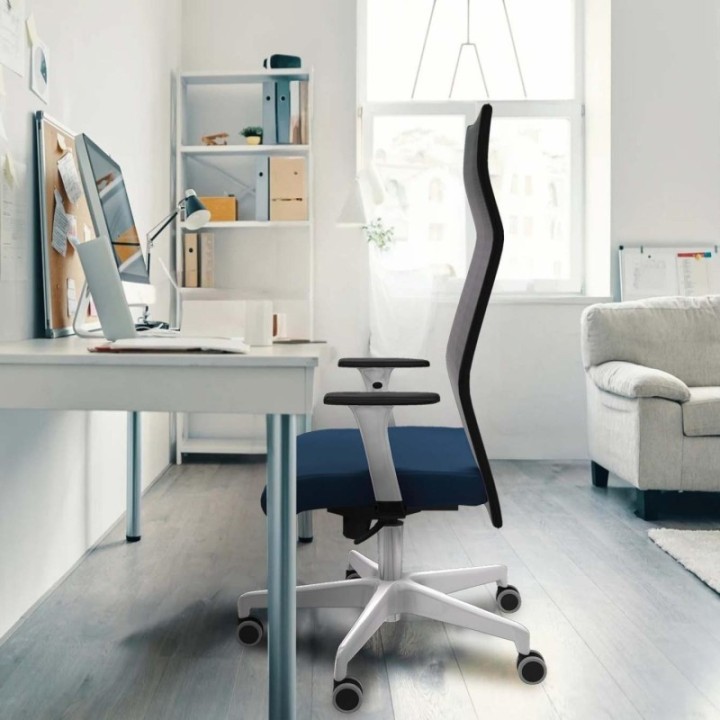 Albacete malla sincro malla blanca similpiel rosa brazos blancos base blanca ruedas 65mm engomadas