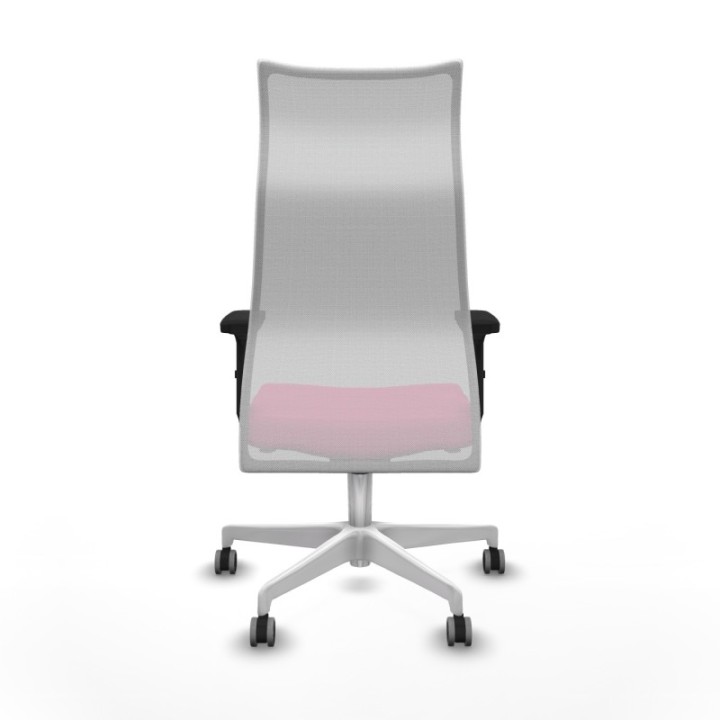 Albacete malla sincro malla blanca similpiel rosa brazos 2D base blanca ruedas 65mm engomadas