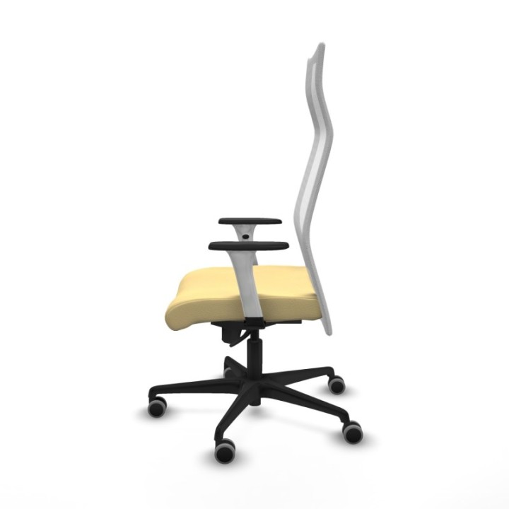 Albacete malla sincro malla blanca similpiel crema brazos blancos base nailon ruedas 65mm engomadas