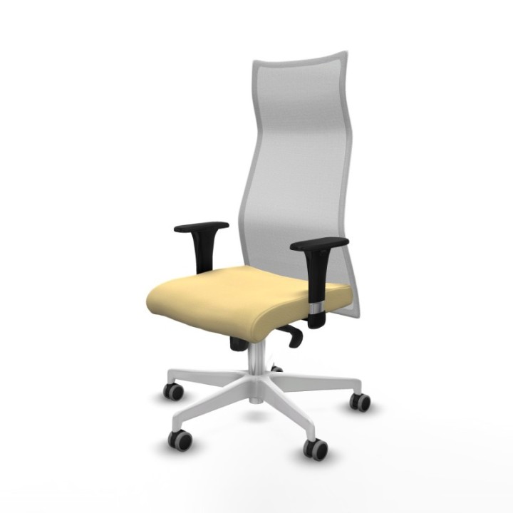 Albacete malla sincro malla blanca similpiel crema brazos 1D base blanca ruedas 65mm engomadas