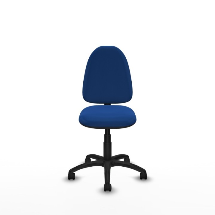 Aýna CP similpiel azul sin brazos base poliamida ruedas nailon 50mm