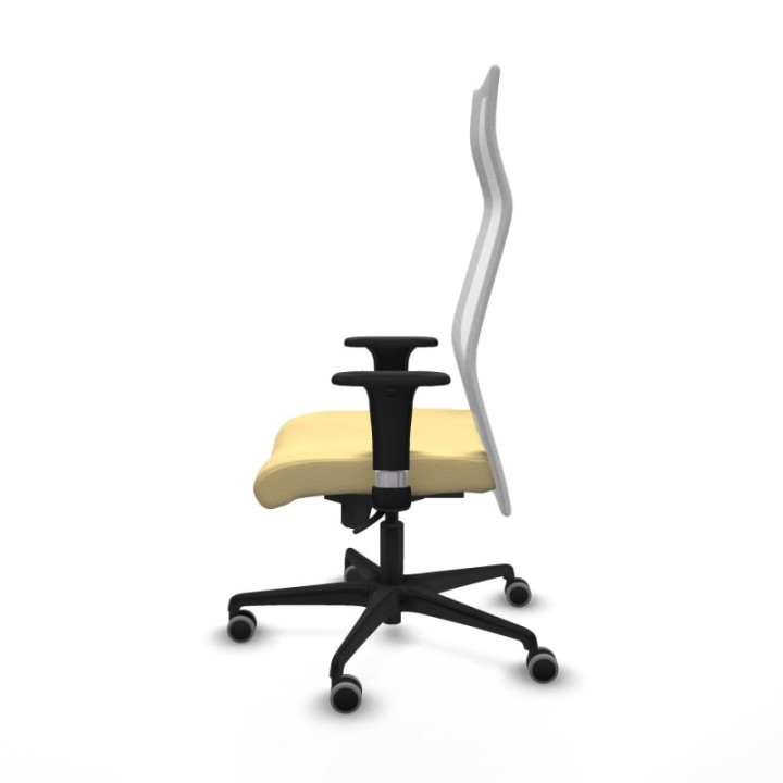 Albacete malla sincro malla blanca similpiel crema brazos 1D base nailon ruedas 65mm engomadas