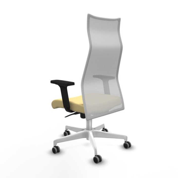 Albacete malla sincro malla blanca similpiel crema brazos 2D base blanca ruedas 65mm engomadas