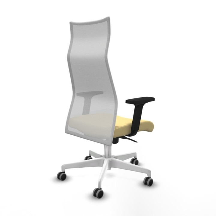 Albacete malla sincro malla blanca similpiel crema brazos 2D base blanca ruedas 65mm engomadas