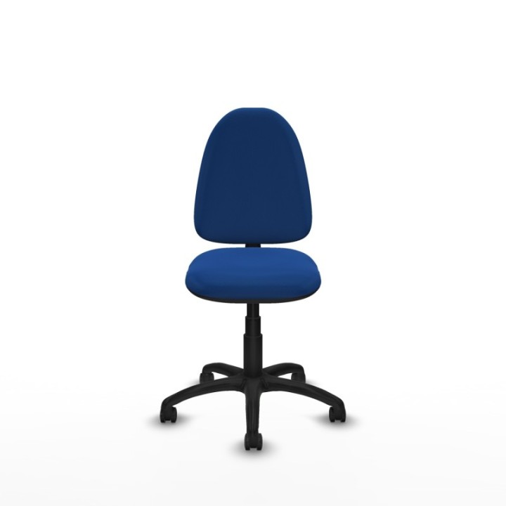 Aýna CP similpiel azul sin brazos base poliamida ruedas engomadas 50mm