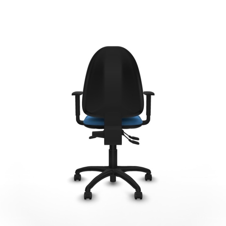 Aýna AS similpiel azul claro brazos 1D base poliamida ruedas engomadas 50mm