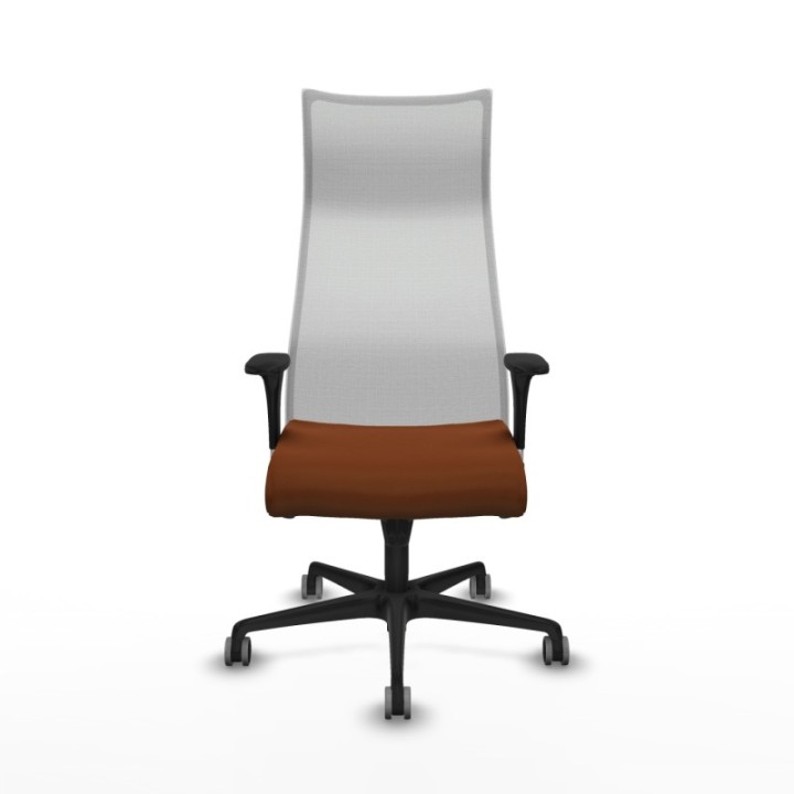 Albacete malla sincro malla blanca similpiel marrón brazos 1D base nailon ruedas 65mm engomadas