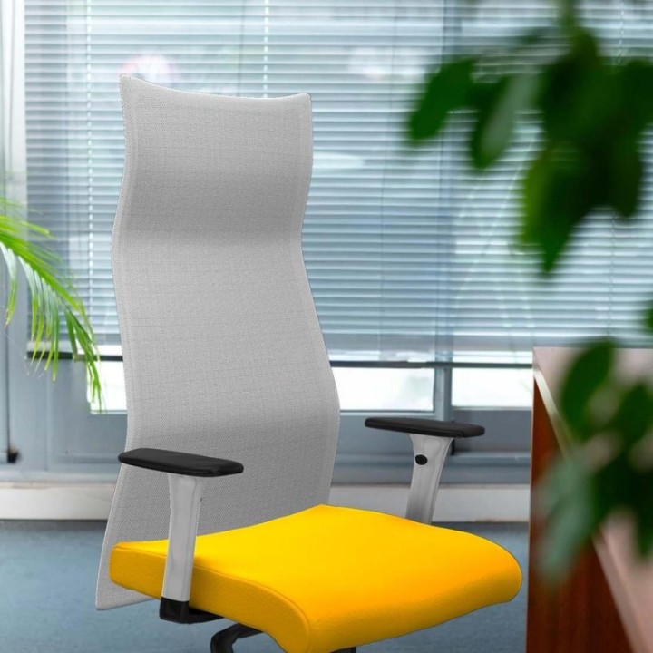 Albacete malla sincro malla blanca similpiel turquesa brazos blancos base nailon ruedas 65mm engomadas