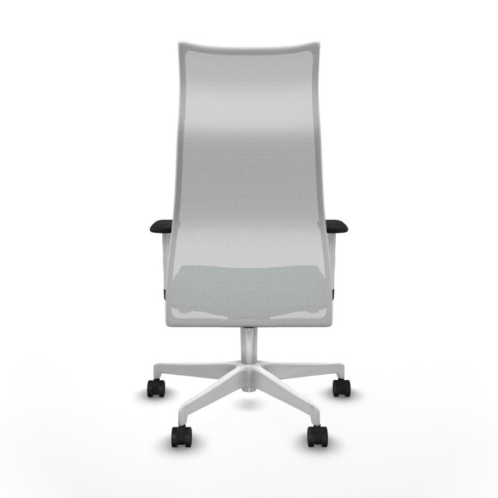 Albacete malla sincro malla blanca similpiel verde botella brazos blancos base blanca ruedas 65 mm nailon