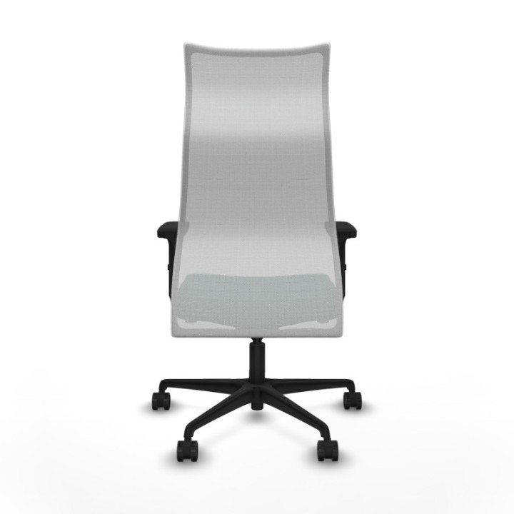 Albacete malla sincro malla blanca similpiel verde botella brazos 2D base nailon ruedas 65 mm nailon